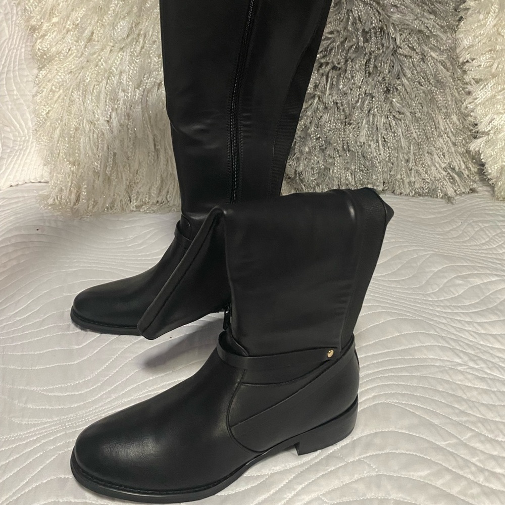 Black riding boots